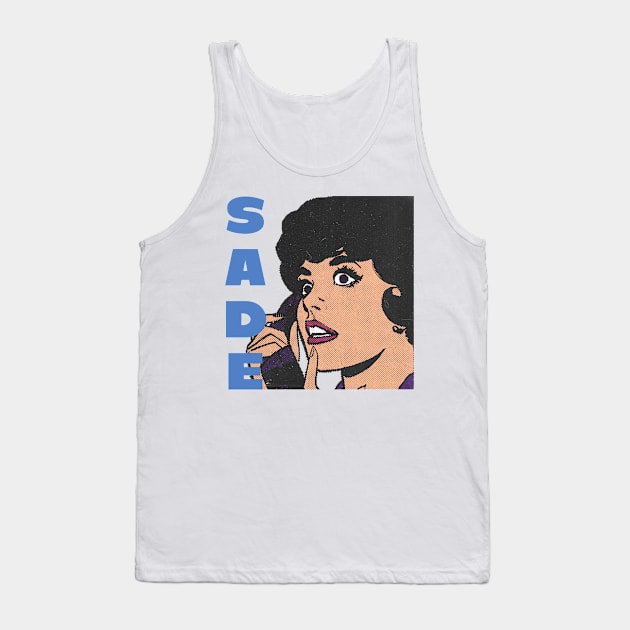 vintage sade pop art // fanart Tank Top by psninetynine